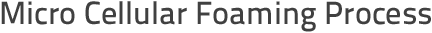 Micro Callular Foaming Process