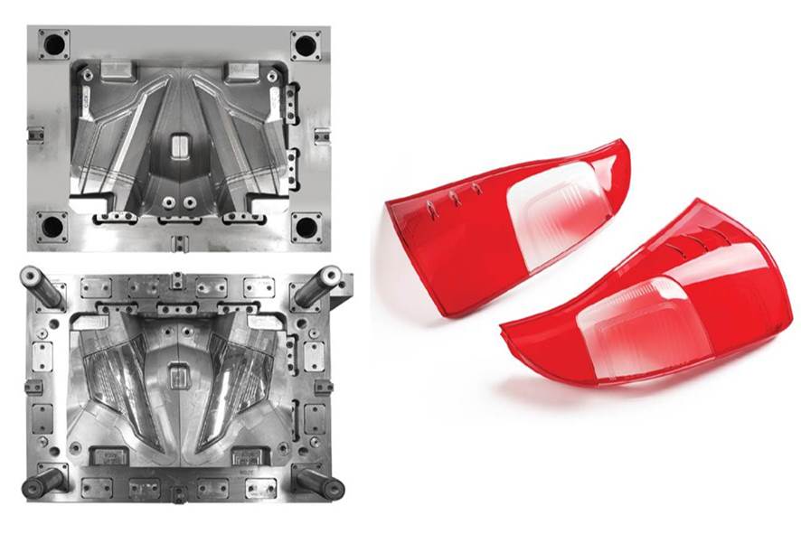 2K Molding for Automotive Lens Part