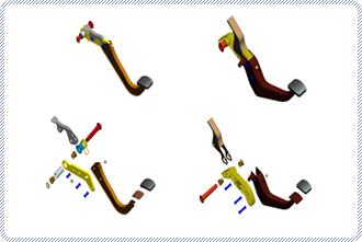 BRAKE & CLUTCH PRS TYPE의 3D 그래픽이미지